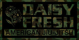 Camisa de manga corta de jiu-jitsu americano fresca con estampado de camuflaje Daisy